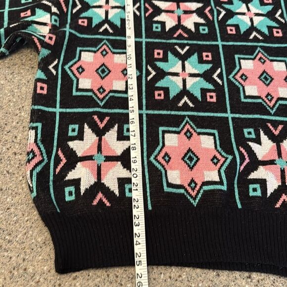 TYROLIA BY HEAD Vintage 80s Pastel Geometric Wool Blend Sweater - Picture 9 of 9